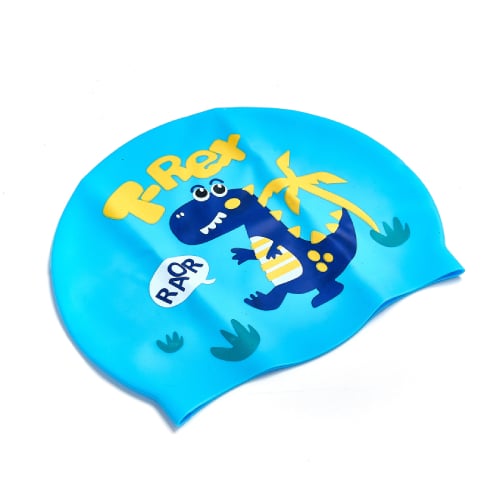 Gorra De Natación Infantil Dinosaurio