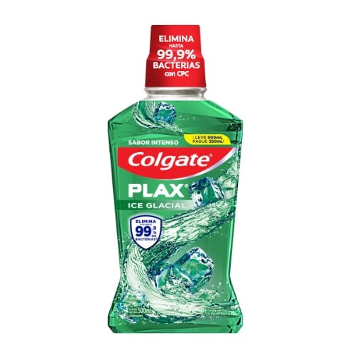 ENJUAGUE BUCAL COLGATE PLAX GLACIAL 500X350 ML