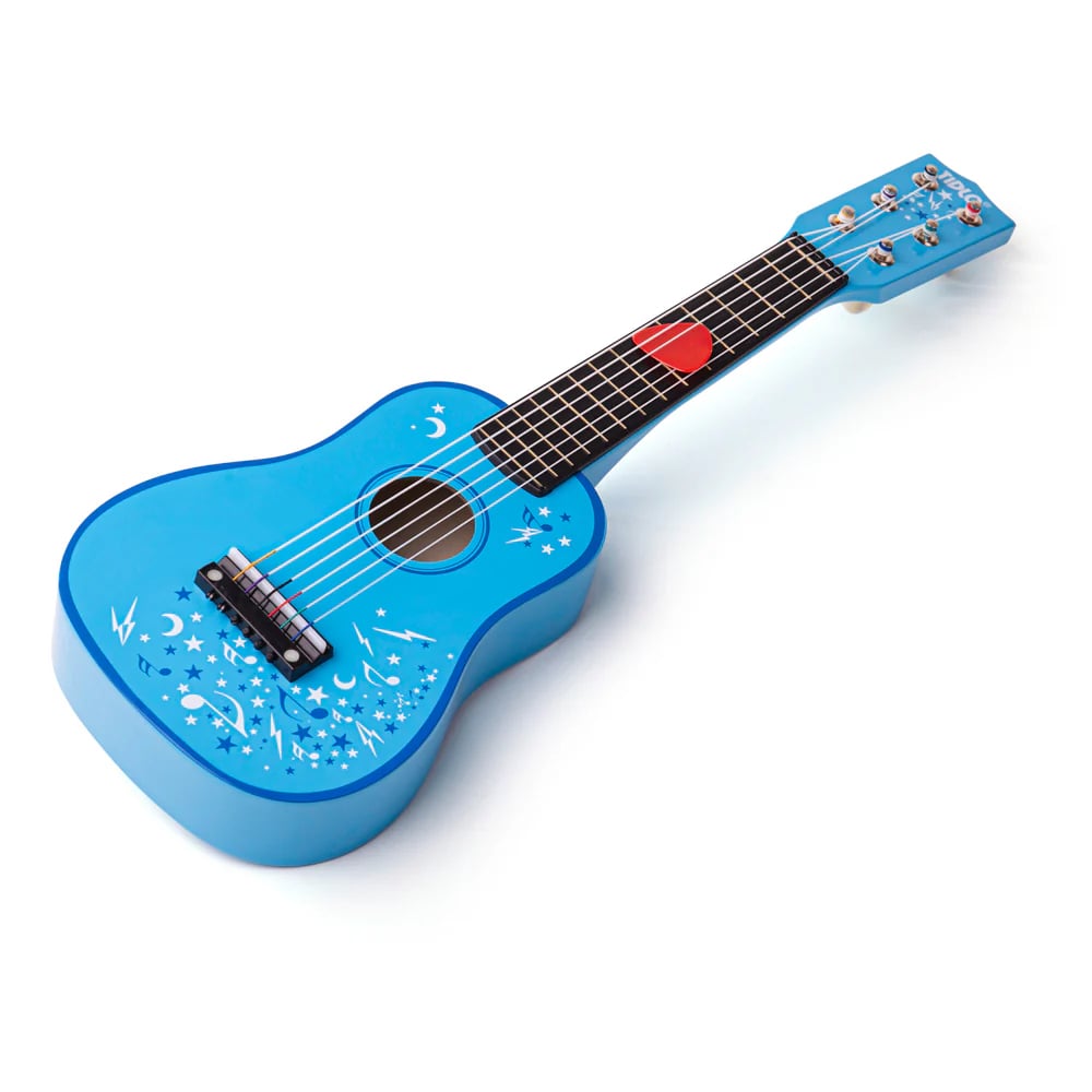 Guitarra Bigjigs Azul Estrellas