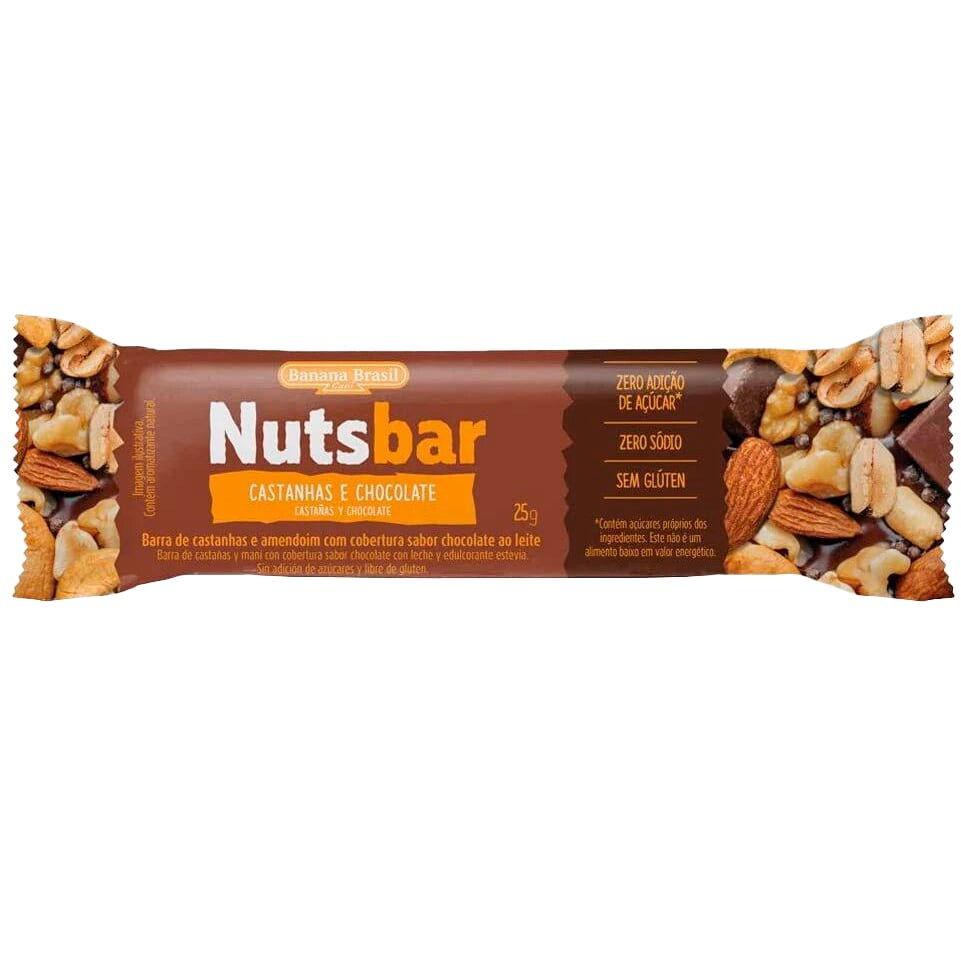 Barra Nutsbar Castañas Y Chocolate 25 G