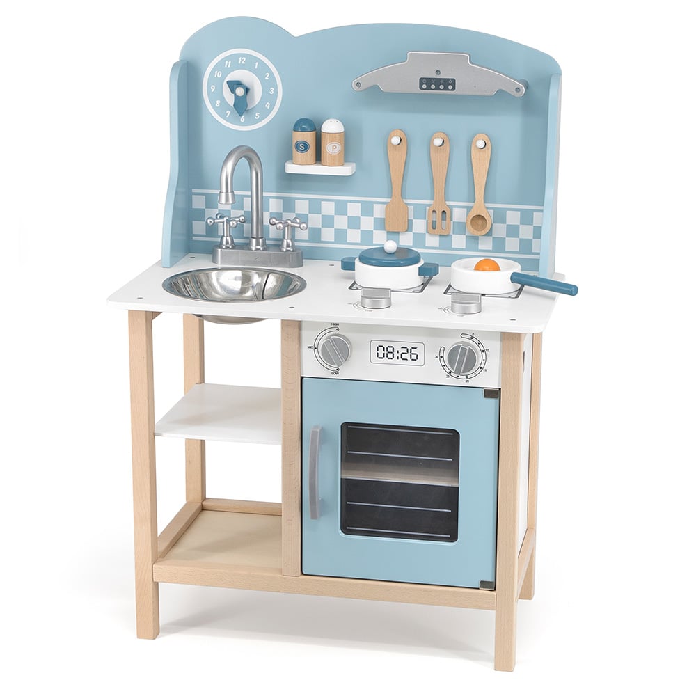 Cocina Infantil Polar B Celeste Con Accesorios