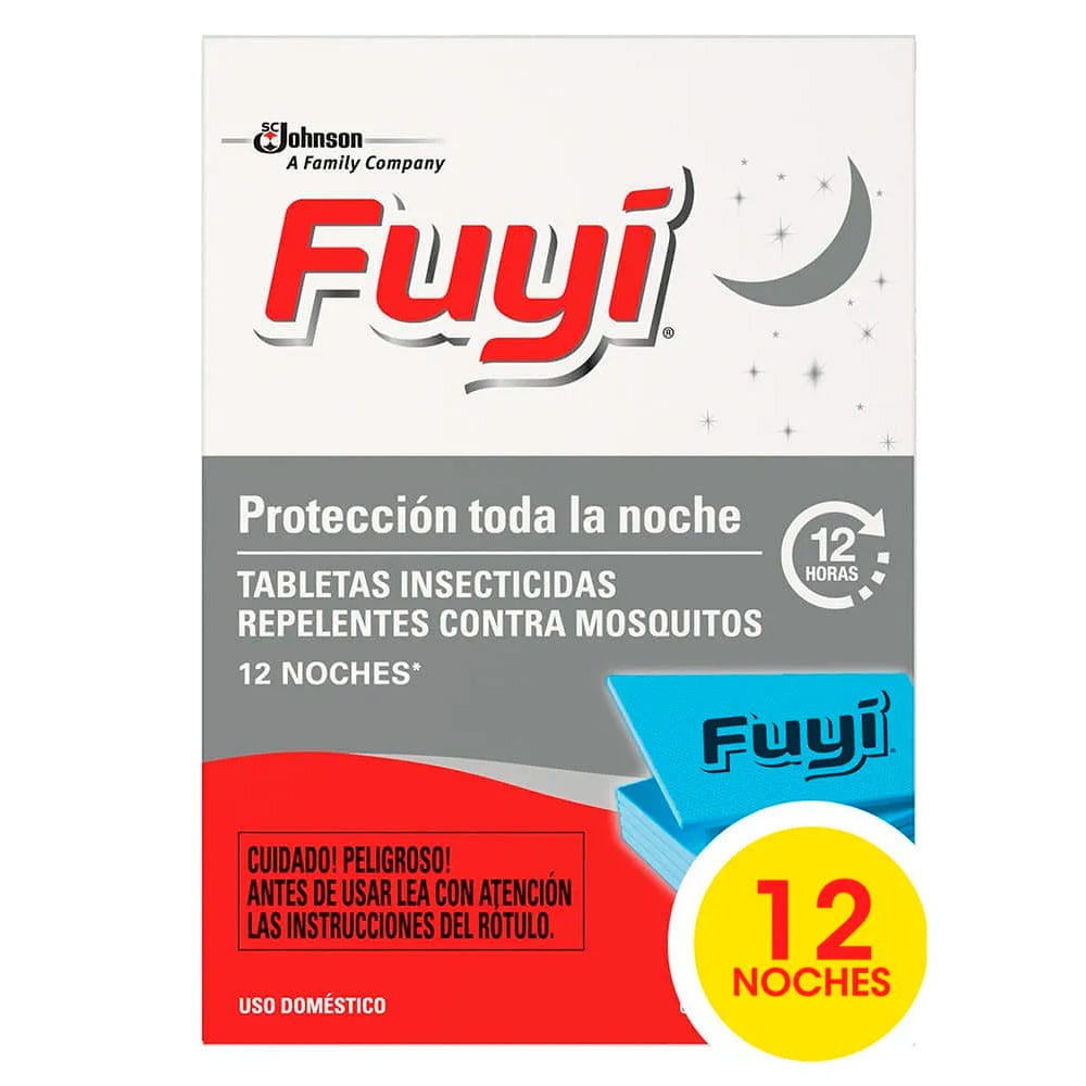 Tabletas Antimosquitos Fuyi 12 Unidades