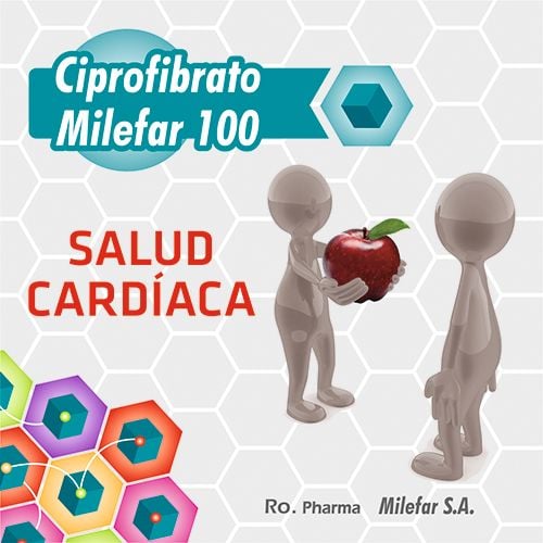 Ciprofibrato Milefar 100 Mg 60 Cápsulas