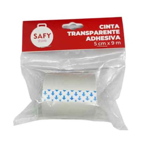 Cinta Transparente Adhesiva Safy 5x9 M