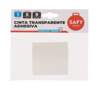 Cinta Transparente Adhesiva Safy 5x9 M