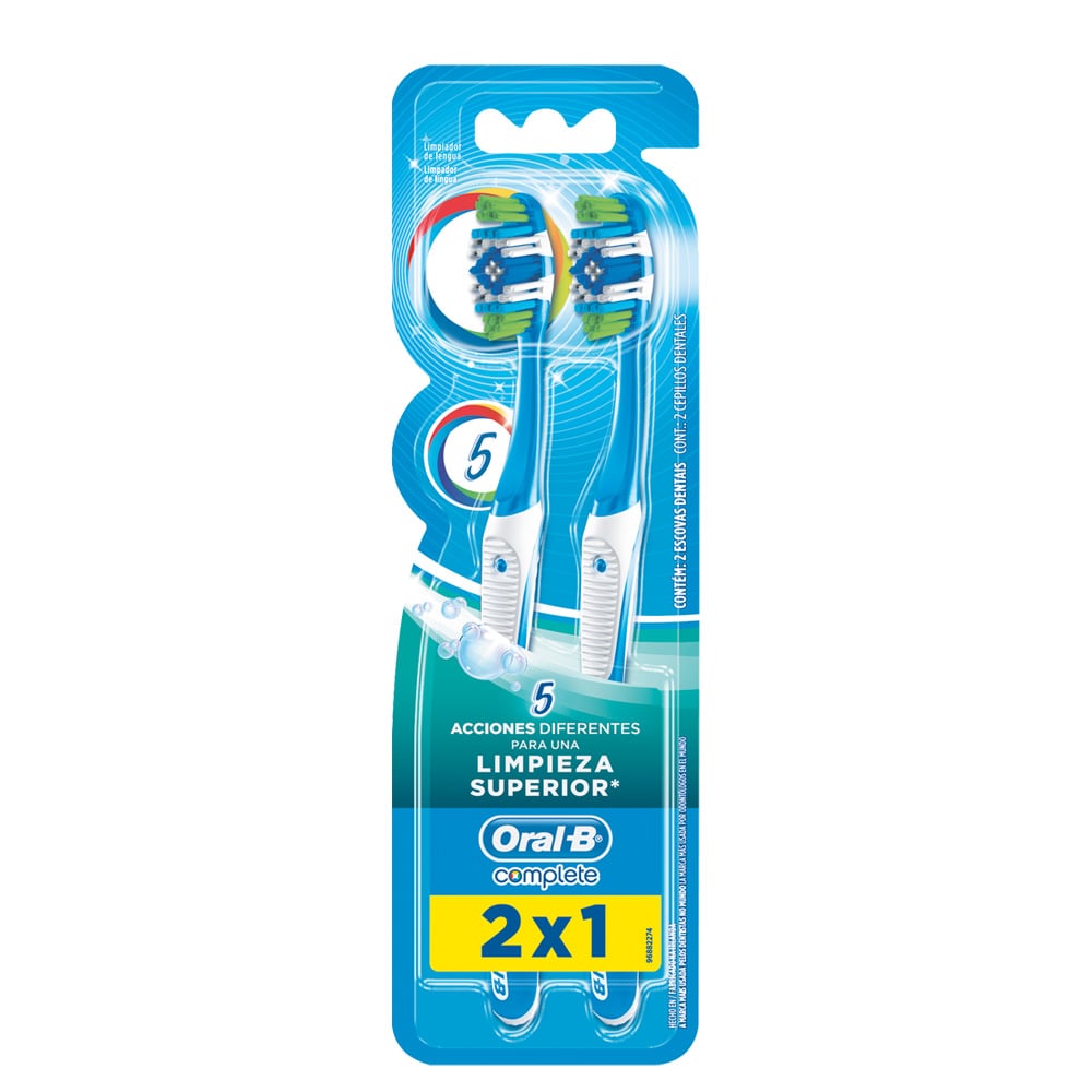 Cepillo De Dientes Oral B Complete 5 Acciones 2 Unidades