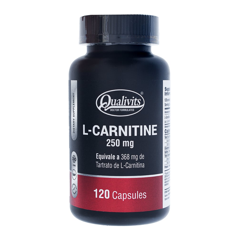 L- Carnitine Qualivits 250 Mg 120 Cápsulas