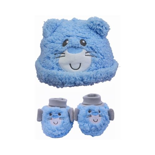 Set Gorro Y Escarpines Akas Peluche