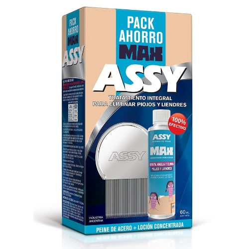 Pack Max Assy Peine Clásico + Loción Concentrada 60 Ml