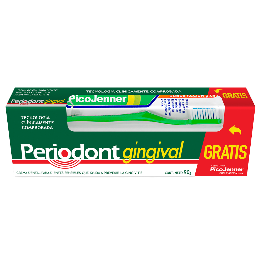 Pasta De Dientes Periodont Gingival 90 G + Cepillo De Obsequio 