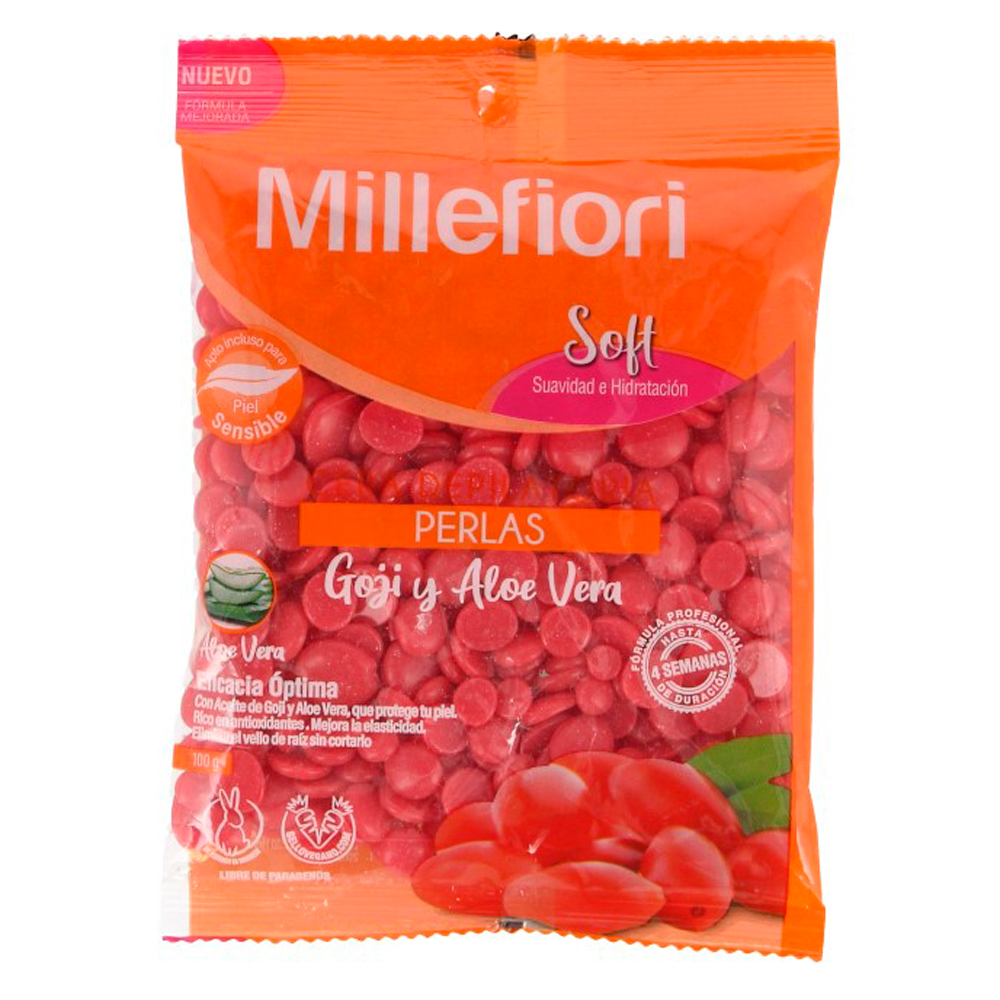 Cera Depilatoria Millefiori En Perlas Soft 100 G