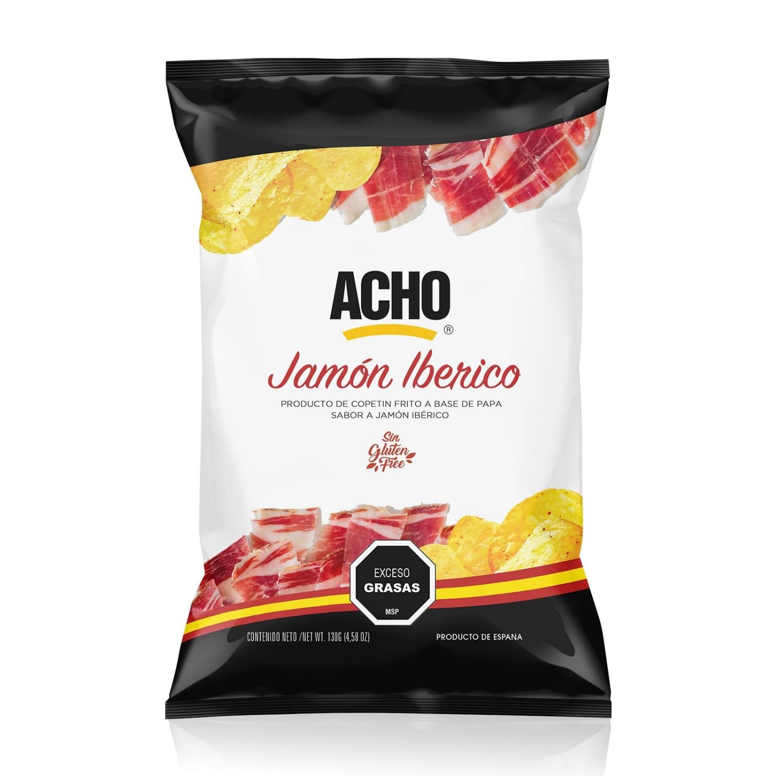 Papas Acho Jamón Ibérico 130 G