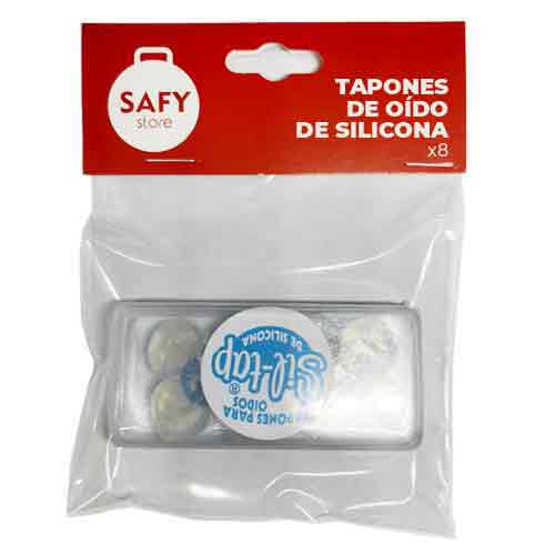 Tapones De Oído Safy Silicona 8 Unidades