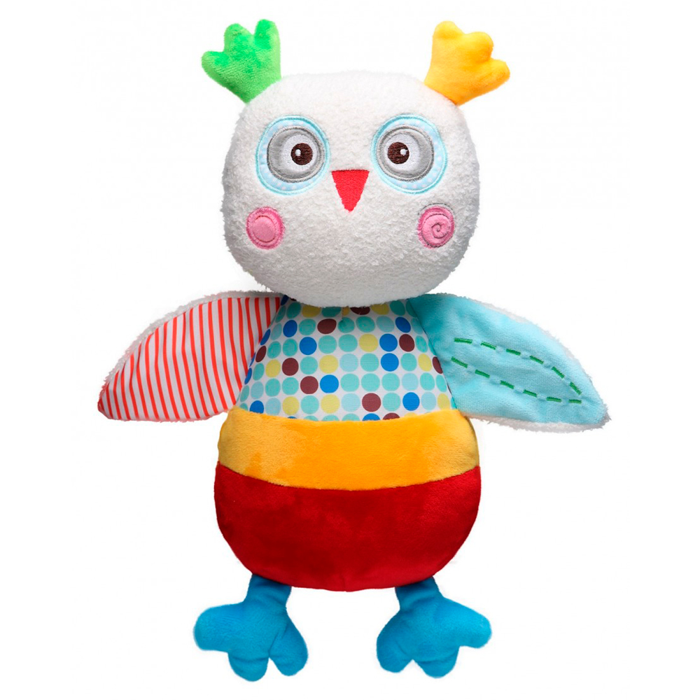 Peluche Con Sonajero Storki Búho