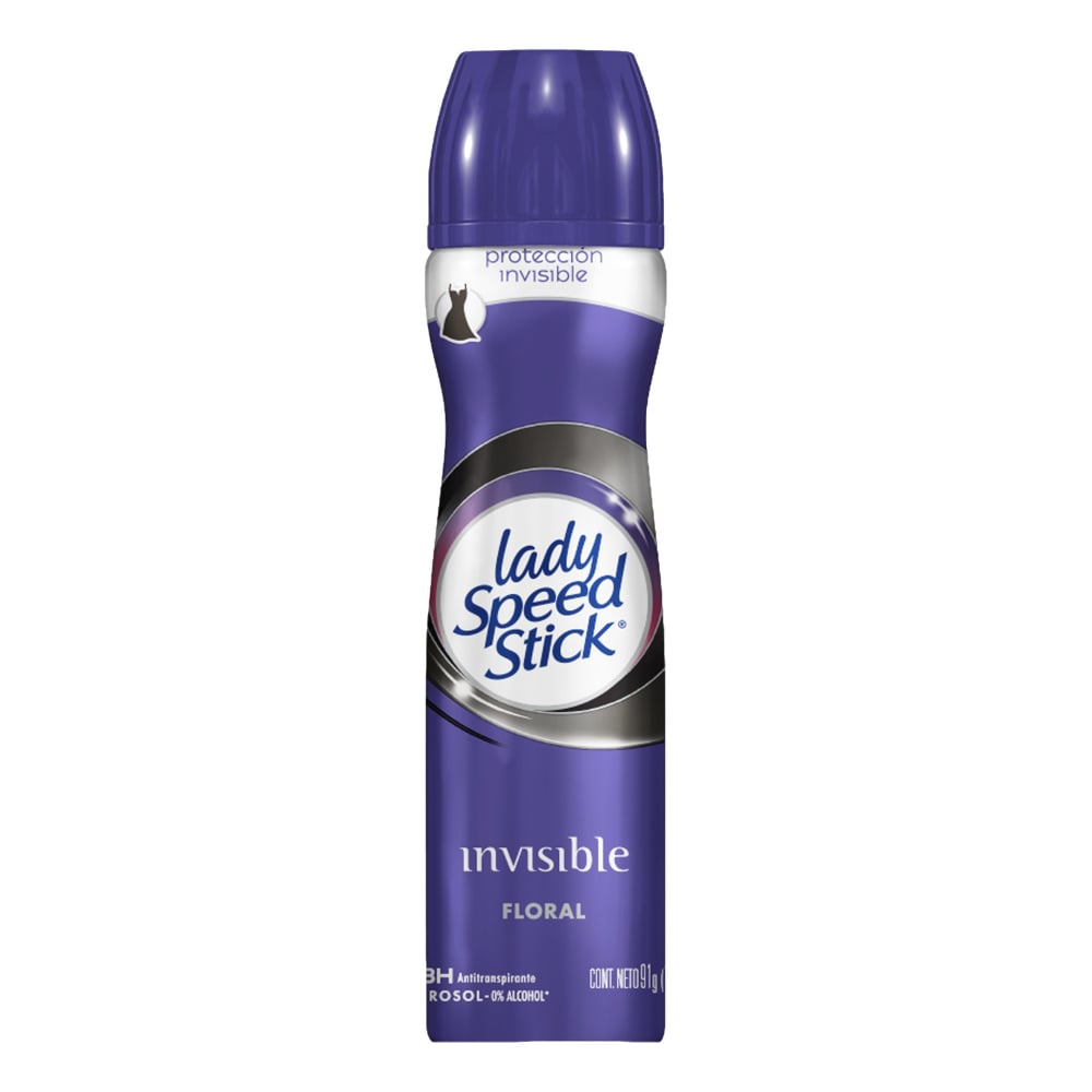 ANTITRANSPIRANTE LADY SPEED STICK AEROSOL INVISIBLE FLORAL 91GR