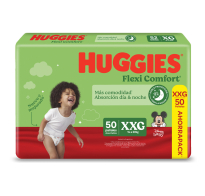 Pañales Huggies Flexi Comfort Talle Xxg 50 Unidades