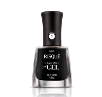 Esmalte Risqué Efecto Gel Preto Caviar 9.5 Ml