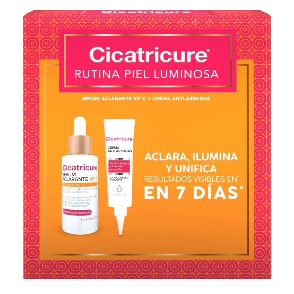 Pack Cicatricure Sérum Aclarante + Crema Antiarrugas 30 Ml