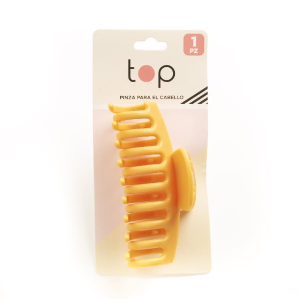 Pinza De Pelo Top Grande Naranja 