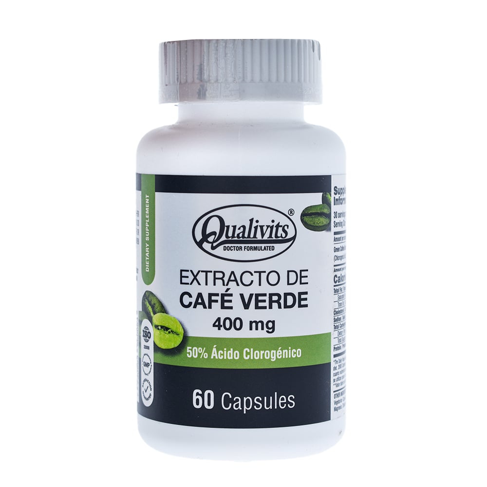 Extracto De Café Verde Qualivits 400 Mg 60 Cápsulas