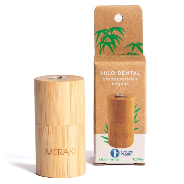 Hilo Dental Meraki Envase De Bambu 30 Mts