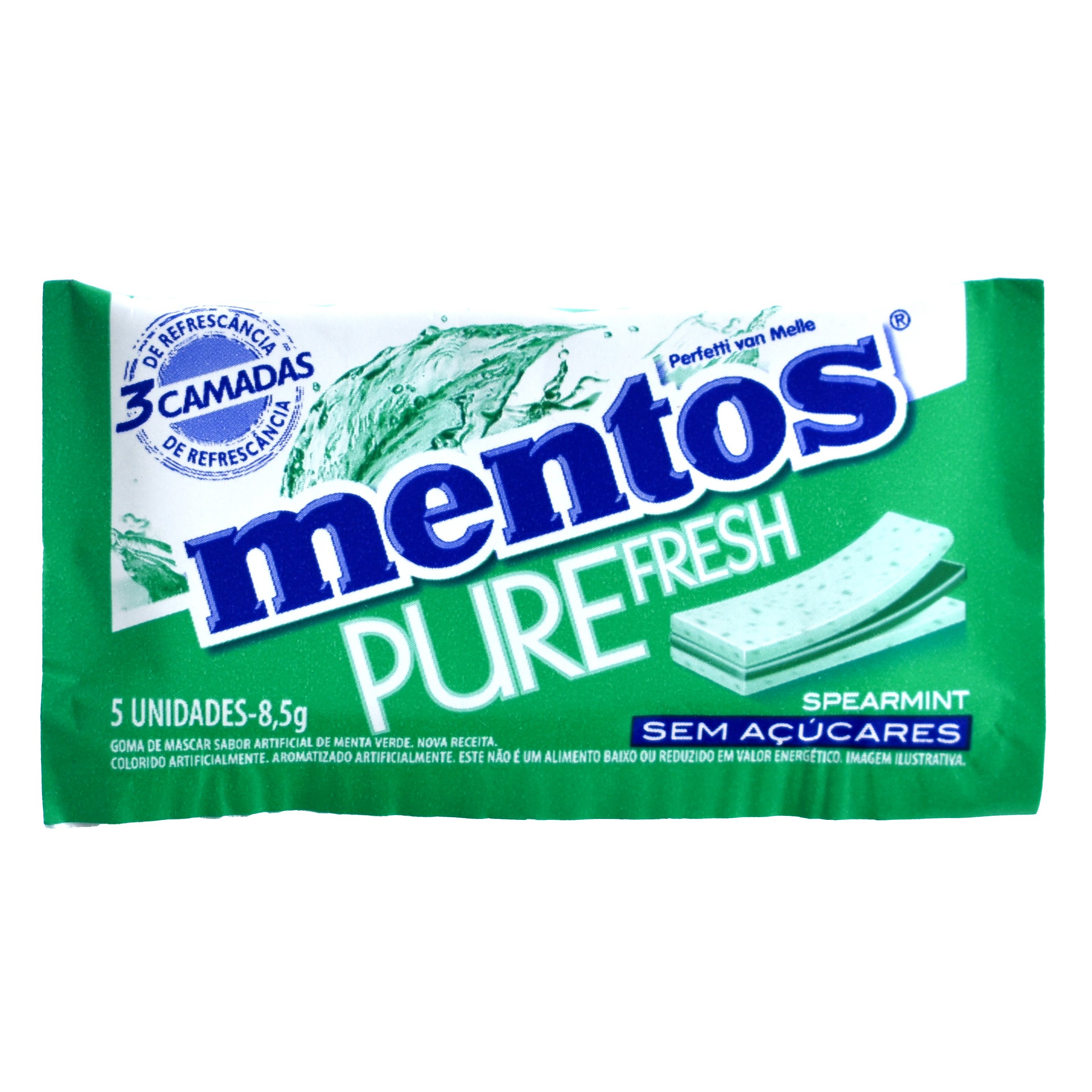 Chicles Mentos Gum 3d Spearmint