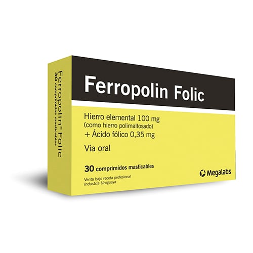 Ferropolin Folic 30 Comprimidos Masticables