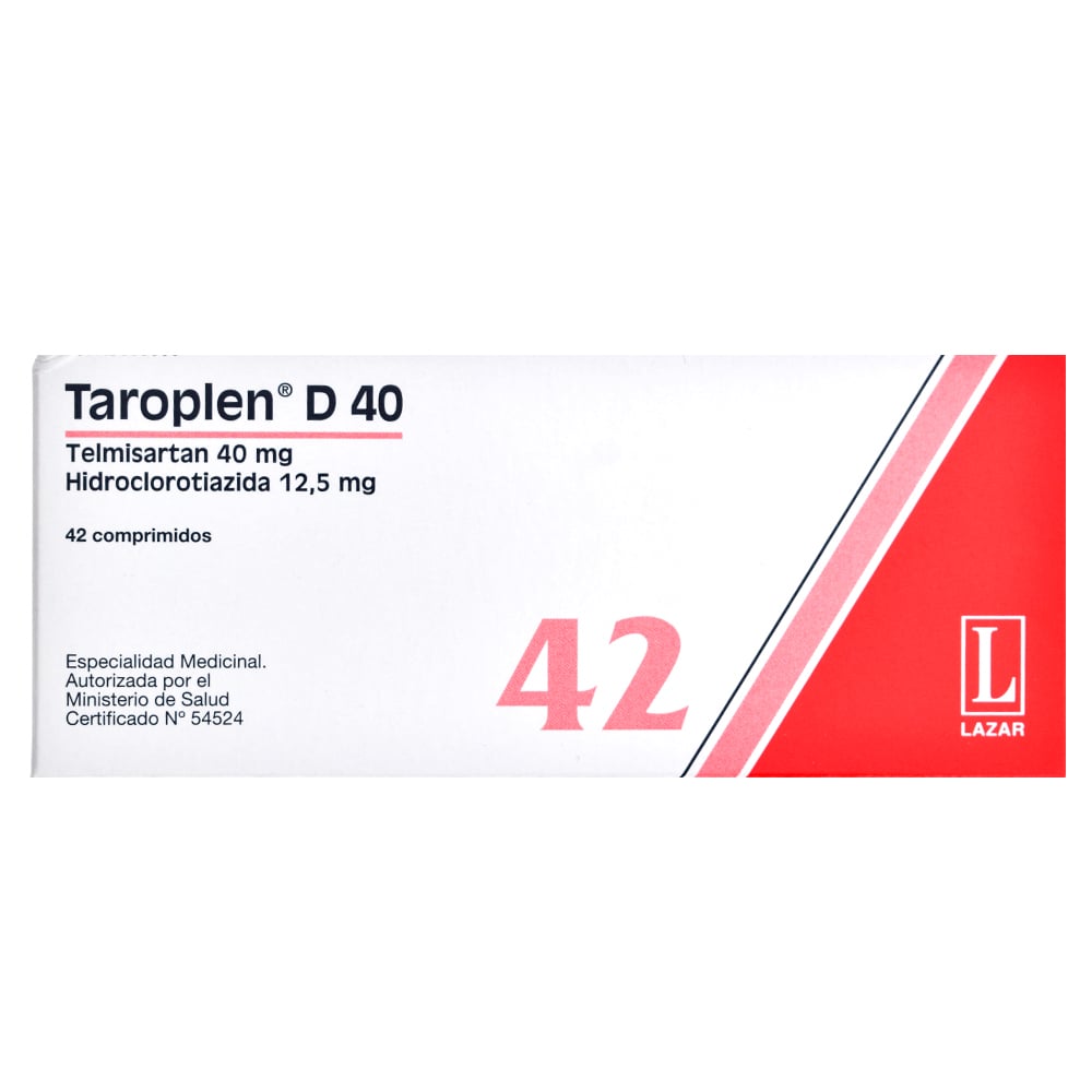 Taroplen D 40 Mg 42 Comprimidos