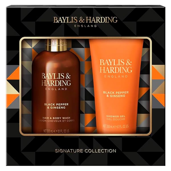 Set Baylis & Harding Black Pepper & Ginseng Men's Luxury 2 Unidades