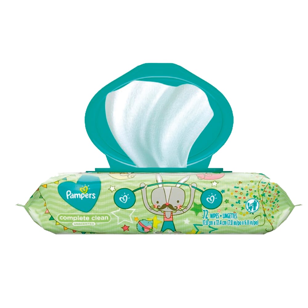 Toallitas Húmedas Pampers Complete Clean Sin Perfume 72 Unidades