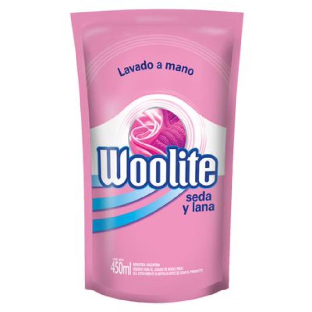 Jabón Líquido Para Ropa Woolite Seda Y Lana Doypack 450 Ml