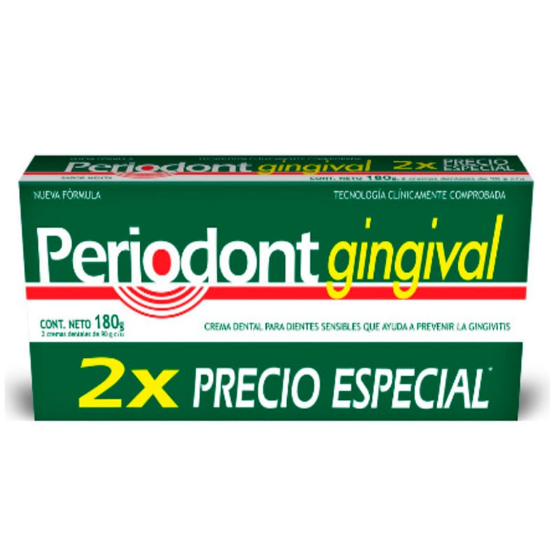 Pasta De Dientes Periodont Gingival 90 G 2 Unidades