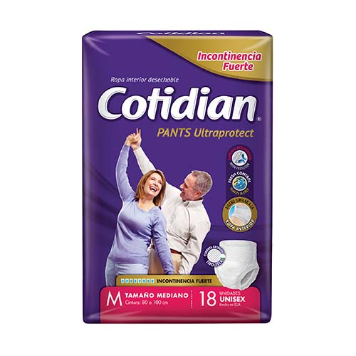 PAÑAL PARA ADULTOS COTIDIAN PANTS MEDIANOS 18 UNIDADES