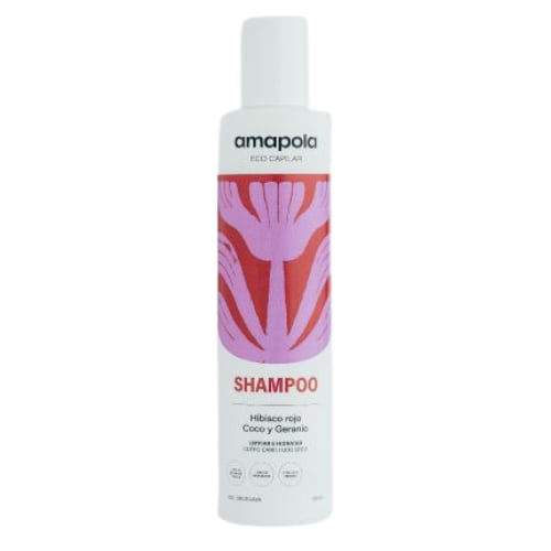 Shampoo Amapola De Hibisco Rojo Y Coco 200 Ml