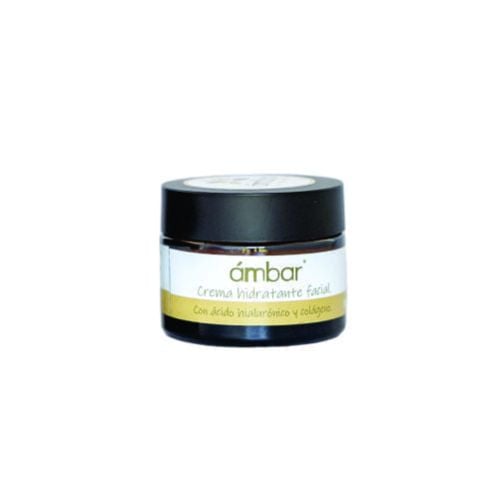 Crema Hidratante Facial ámbar Con ácido Hialuronico Y Colageno 50 Ml