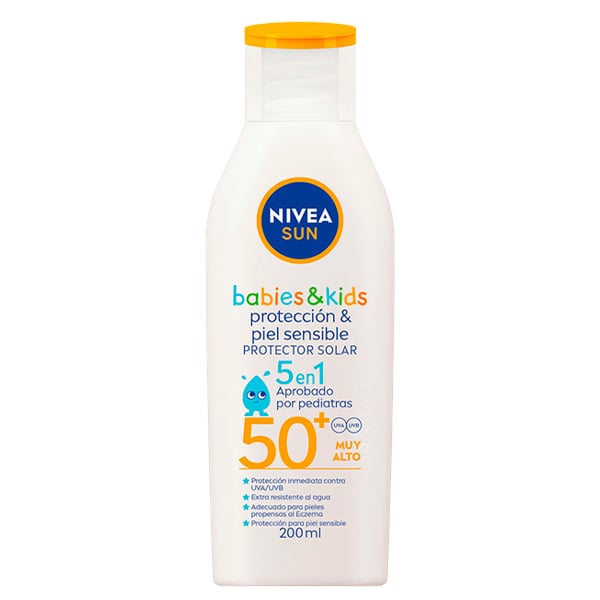 Protector Solar Nivea Protección Y Piel Sensible Para Niños Fps50+