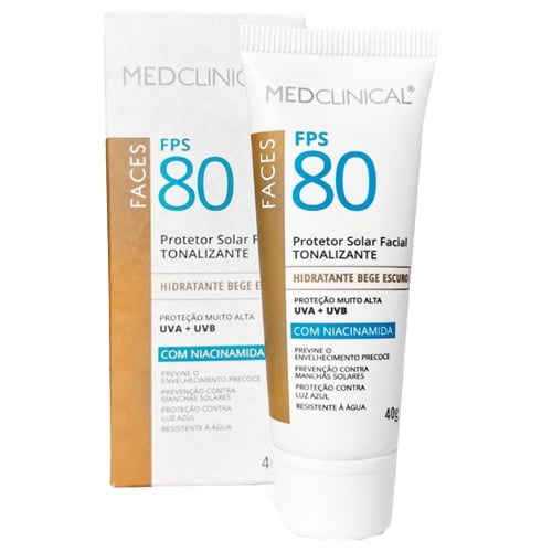 Protector Solar Facial Medclinical Beige Medio Fps80 40 G