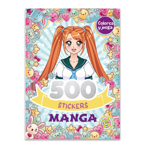 Libro 500 Stickers De Manga