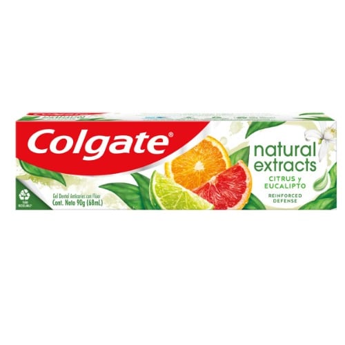 Pasta De Dientes Colgate Naturals Citrus Y Eucalipto Defensa Reforzada 90 G