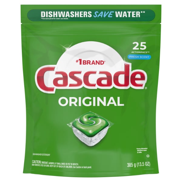 Detergente Para Lavavajillas Cascade Fresh 25 Cápsulas