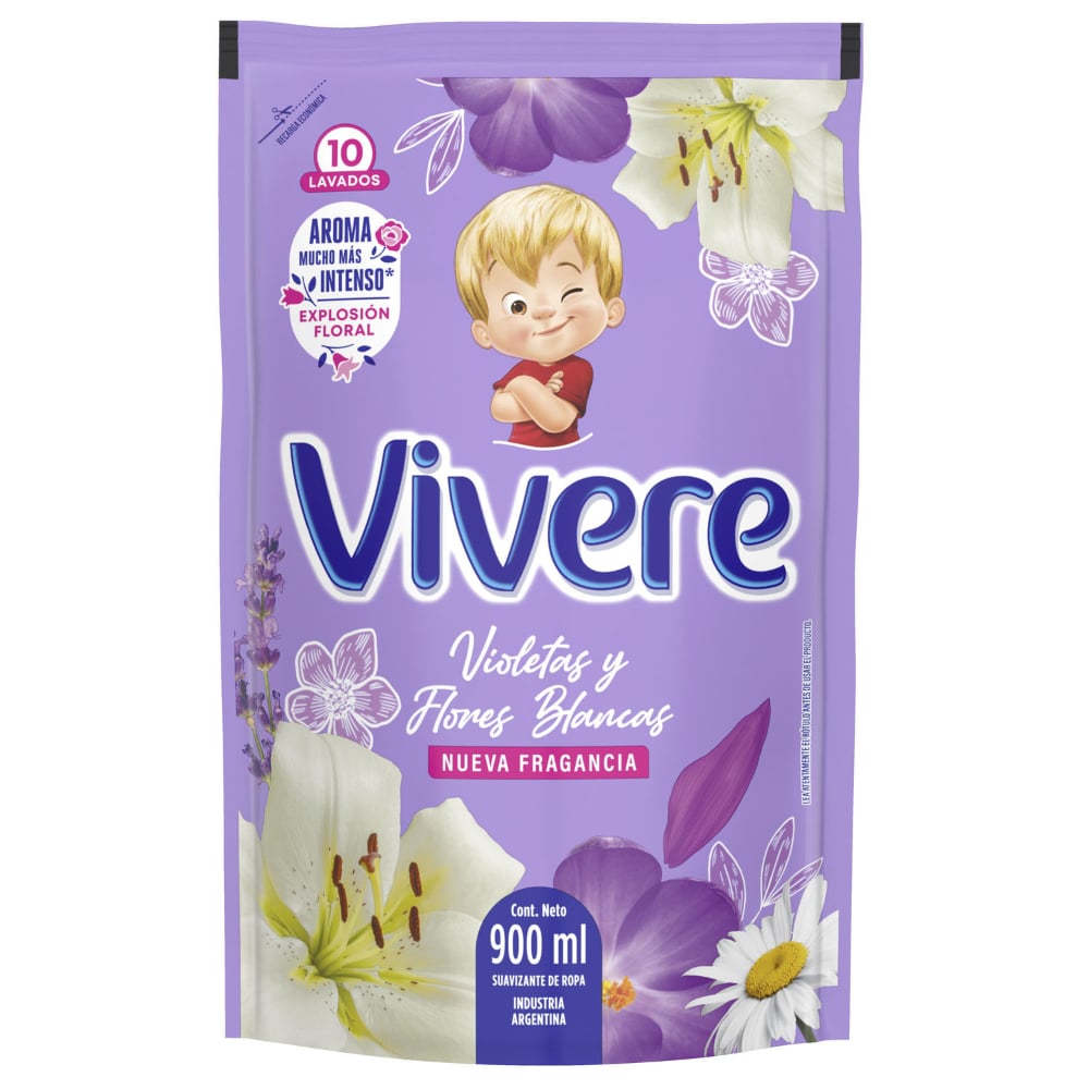 Suavizante Vivere Clásico Violeta 900 Ml