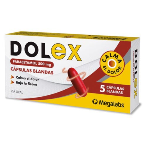 Dolex 500 Mg 5 Cápsulas Blandas