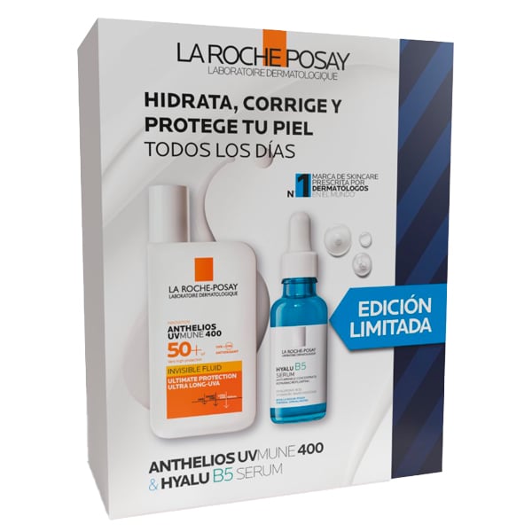 Pack La Roche Posay Serum  Hyalu B5 30 Ml + Protector Solar Anthelios Uvmune 50 Ml