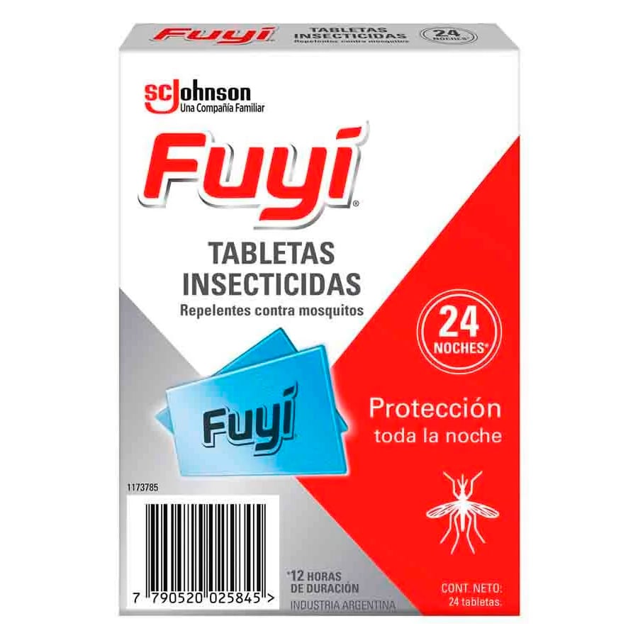 Tabletas Para Mosquitos Fuyi 24 Unidades