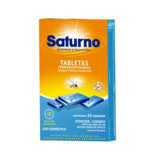 Insecticida Saturno Tabletas Caja 20 Unidades