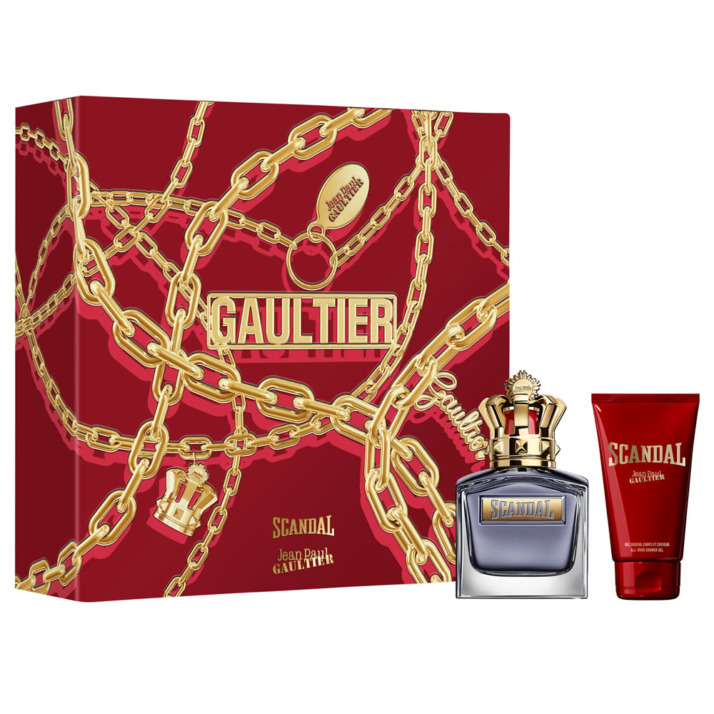 Cofre Jean Paul Gaultier Scandal Pour Homme Edt 100 Ml + Shower Gel 75 Ml