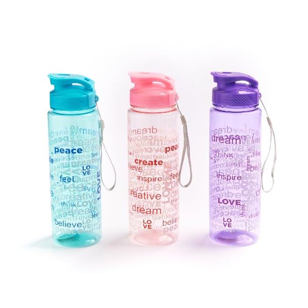 Botella Con Letras Happy Paper Colores Surtidos