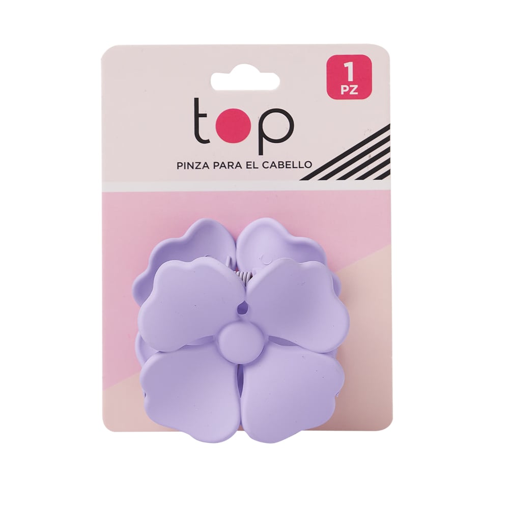 Pinza Para El Pelo Top Flor Pastel Colores Surtidos  1 Unidad