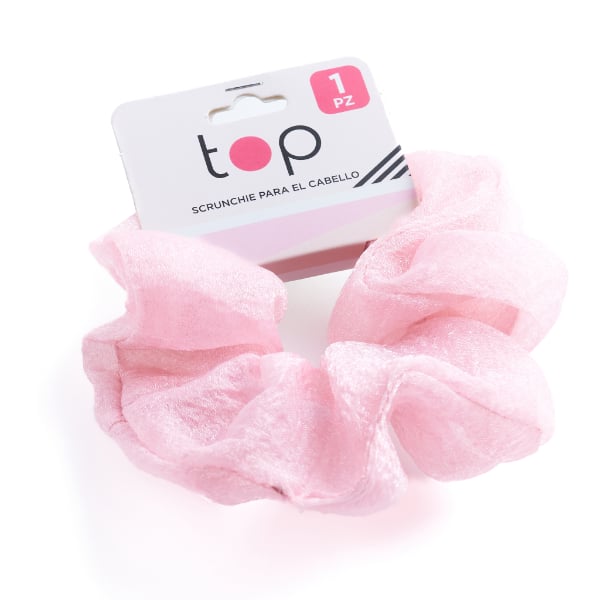 Gomita Para El Cabello Top Rosa Con Tul