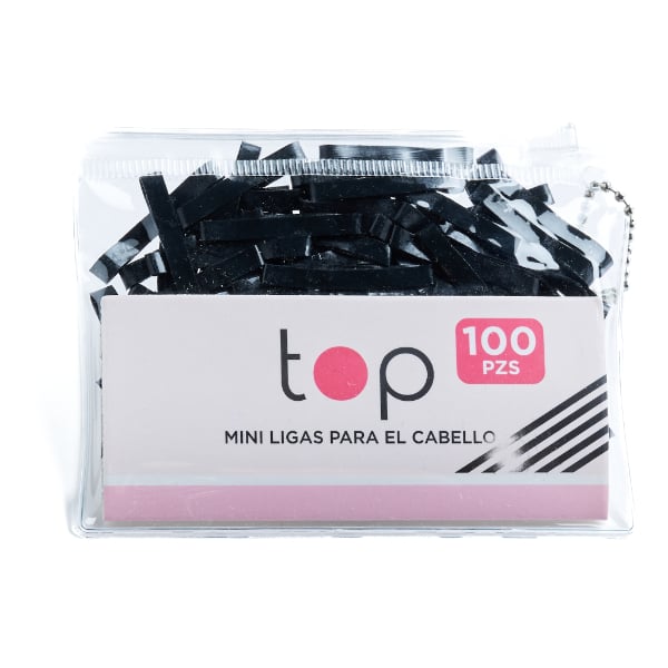 Mini Gomitas Top Negras 100 Unidades